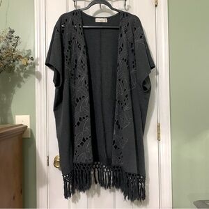 4 Love And Liberty cotton fringe cardigan